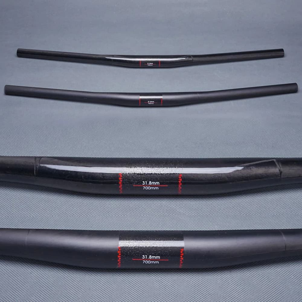 Guidon de vélo 9 degrés de recul Guidons en fibre de carbone UD Guidon 31,8 mm VTT Guidon de vélo de montagne Pièces