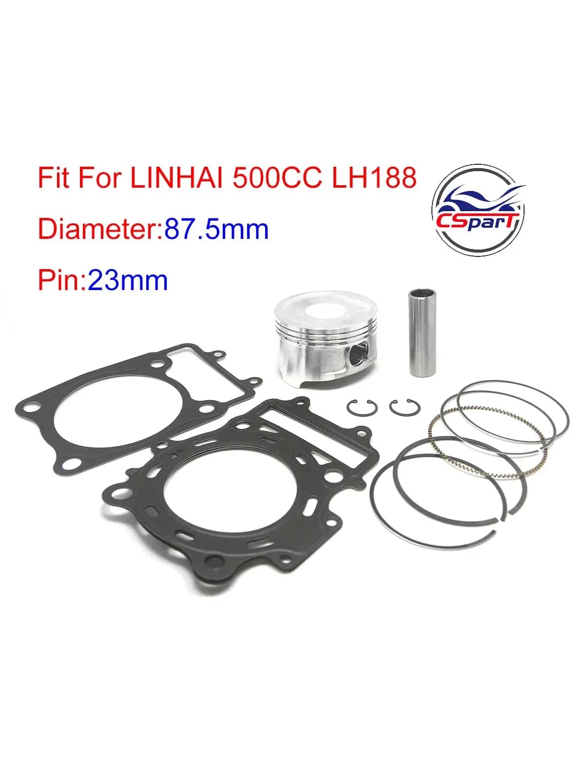 Kit de joint de segment de piston pour Linhai 500 M550 RL UTV T-BOSS 550 E4 Mcape L E2 T3b EFI PROMAX 35119