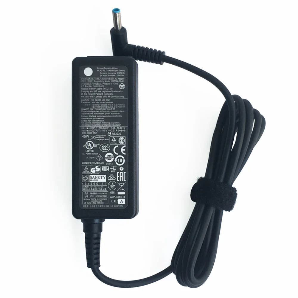 Chargeur d'alimentation d'origine 19.5V 2.3l'autorisation 45W adaptateur secteur pour ordinateur portable pour HP 741727-001 740015-002 HSTNN-CA40 740015-003 ADP-45WD B