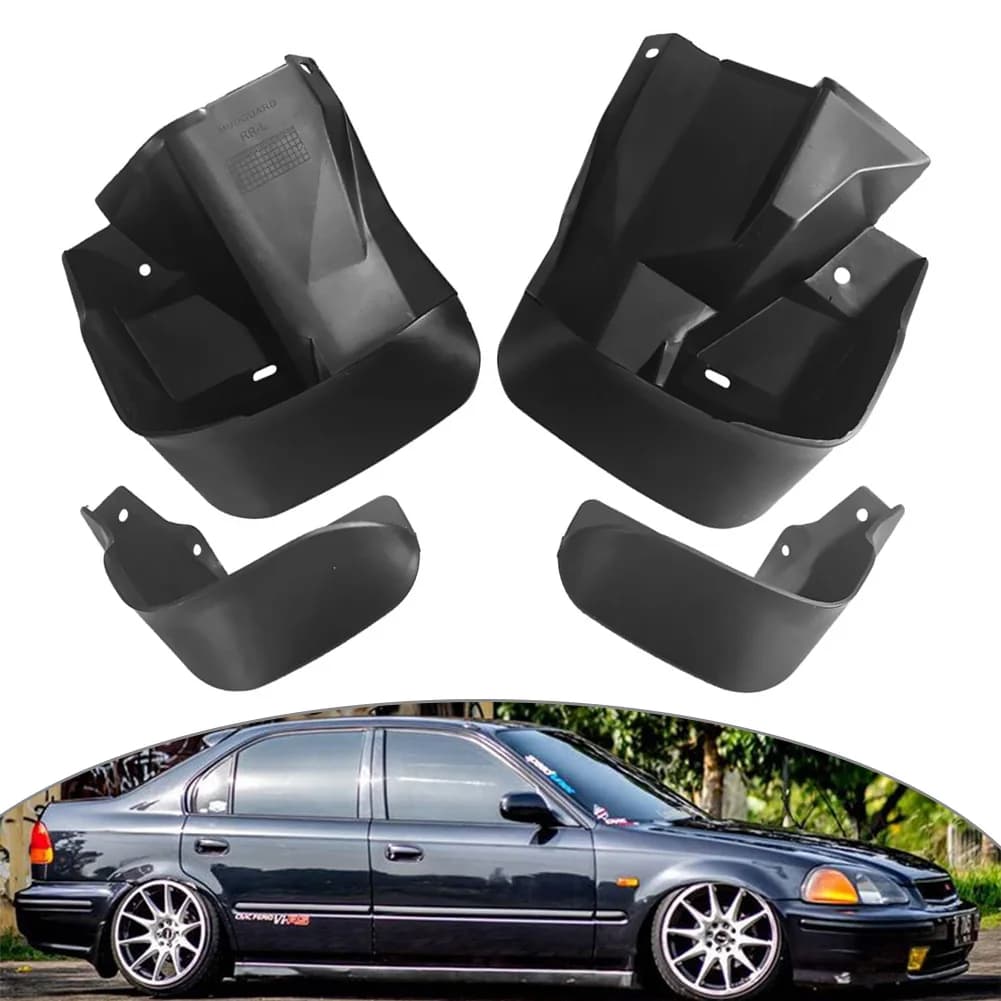 4 pièces garde-boue de voiture garde-boue avant arrière garde-boue pour Honda Civic 4 portes berline 1996 1997 1998