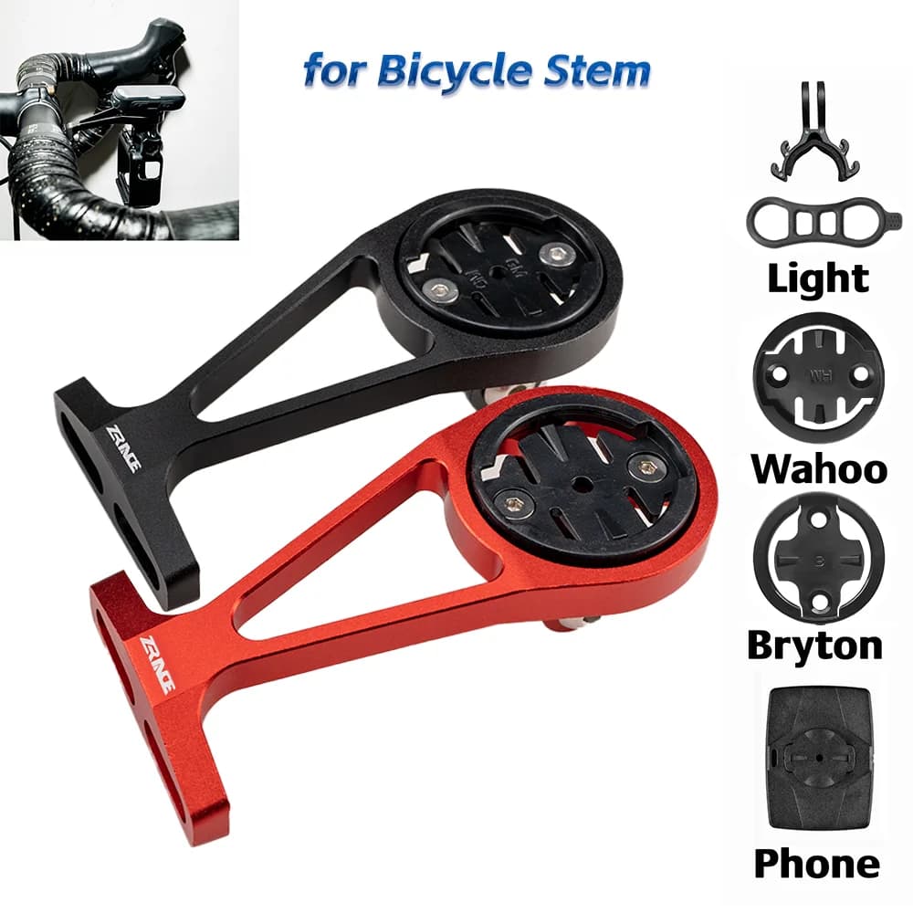 Support de fixation avant ZRACE pour ordinateur de vélo, compatible avec IGPSPORT, Garmin, Bryton, GoPro, téléphone portable et projecteur.
