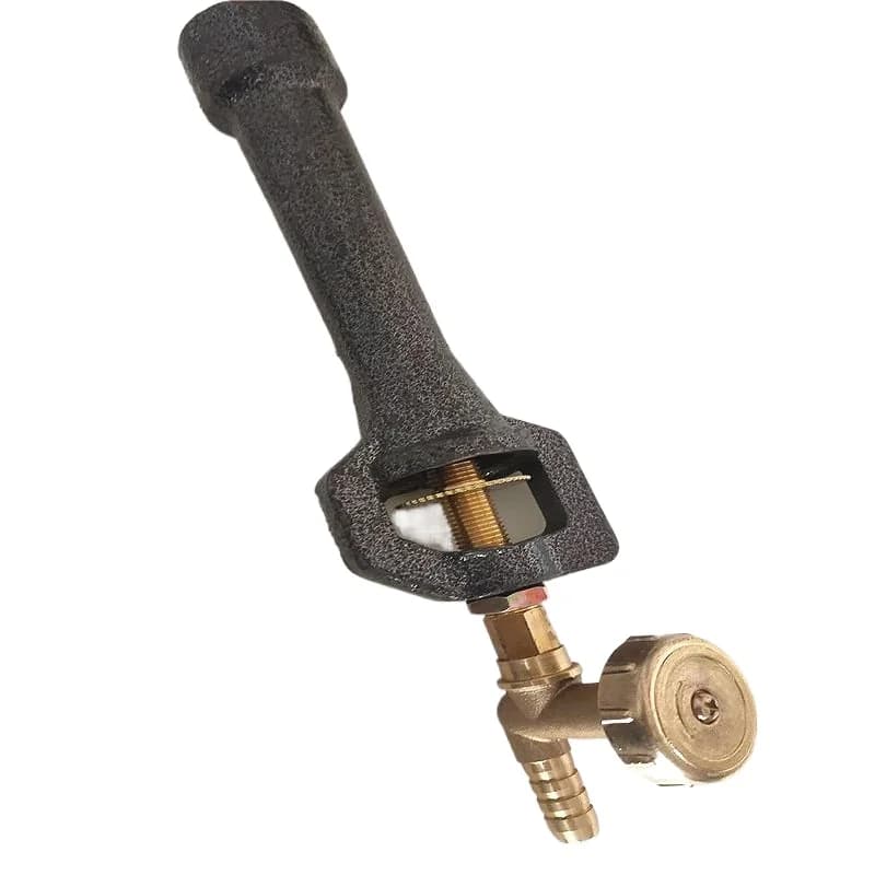 1 pièce, vanne de commande pour brûleur à gaz, pour cuisinière à gaz GPL, filetage femelle de 3/4", bouton rotatif en laiton, robinet à gaz en fonte robuste.