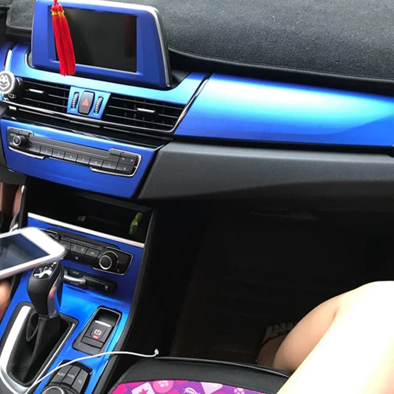 Autocollants en Fiber de carbone pour intérieur de voiture, pour BMW série 2 F22 F23 F45 F46/4 portes