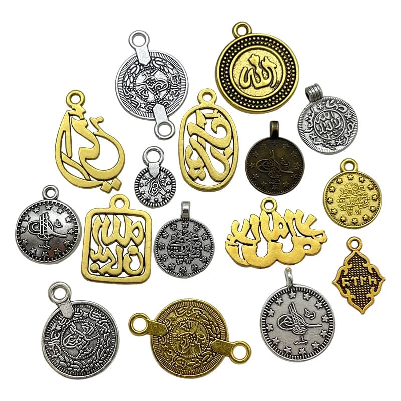 Pendentif de Ramadan de méditation religieuse arabe, étiquette de chapelet faite à la main bricolage, toutes sortes d'accessoires musulmans, vente en gros, styles multiples