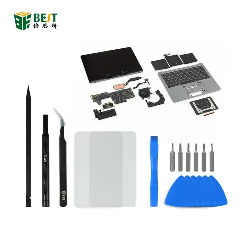 Meilleur jeu d'outils de réparation de tournevis électroniques d'ouverture de démontage multifonction 18 en 1 pour MacBook Pro/Air Notebook