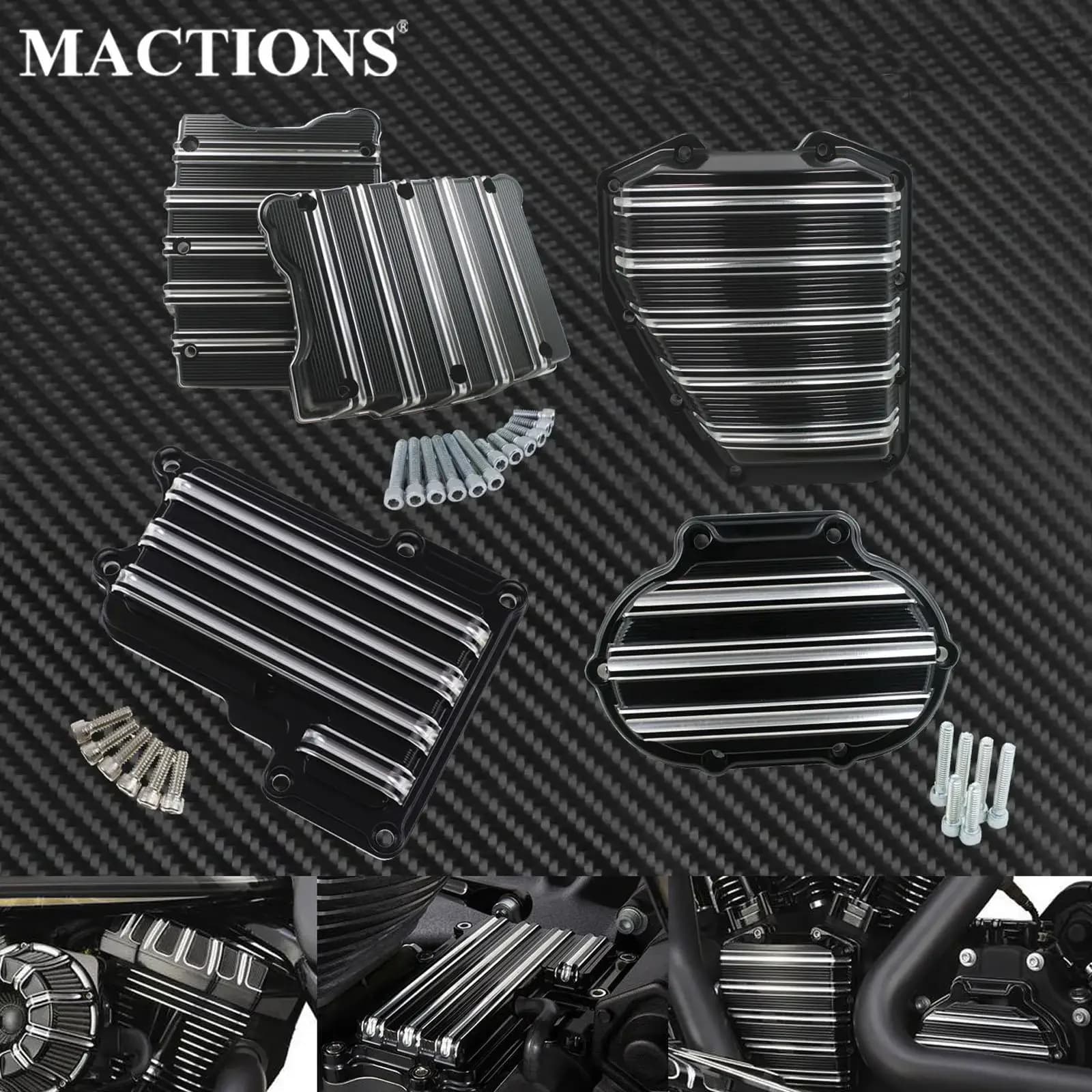 Couvercle de came forgé pour moto, boîte à bascule, couvercle supérieur, câble de transmission, couvercles d'embrayage pour Harley Touring ocia