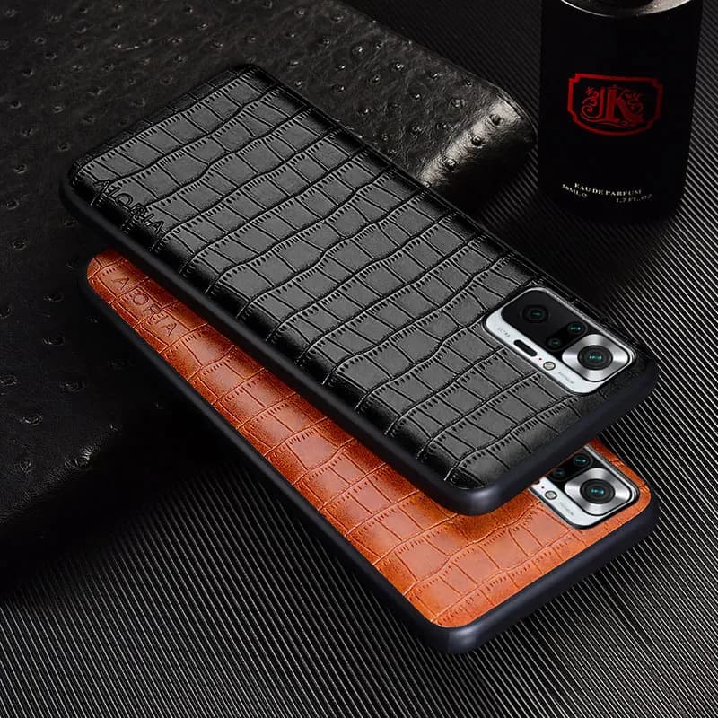 Étui de luxe en cuir PU Crocodile pour Xiaomi Redmi Note 10 Pro Max 10S Lite 10T, housse Slim Fit pour Redmi Note 10C 10A 4G 5G