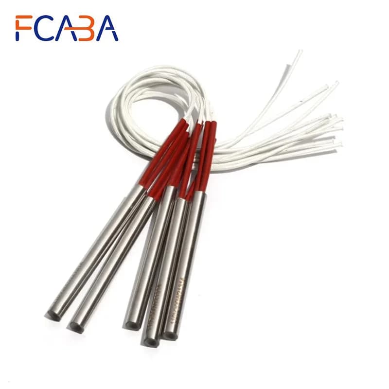 FCABA 5 pièces 11mm diamètre 98 ~ 115mm longueur cartouche cylindrique radiateurs 304SUS Tube chauffant 330/340/360/370/390W élément électrique