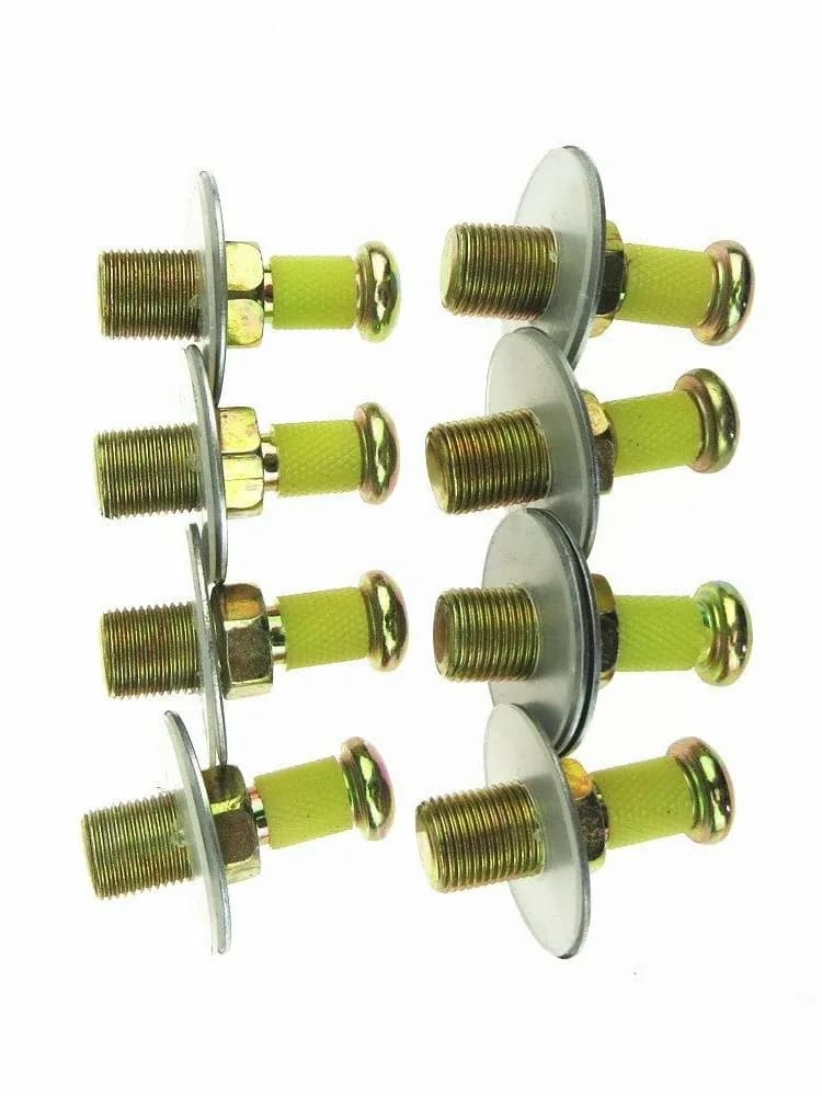 Exacpille de gâche de serrure de porte, vis tactiles, joints, boulons pour Audi 80 100 200, VW Jetta Golf MK2 Passat v1.B4, Polo Seat 357 837 034, 8 pièces
