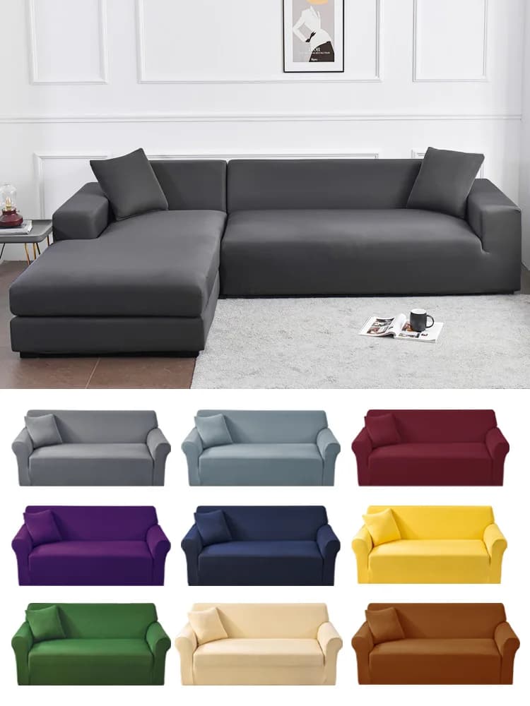 Housse Canape Dangle Extensible Pour Canapé 1/2/3/4 Places Housse Canapé Pour Salon Couleur Unie Housse De Coussin House Housse De Canapé Angle