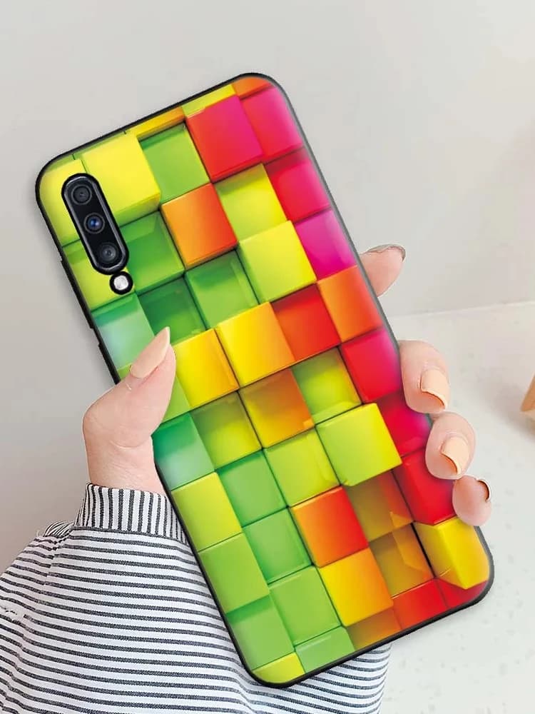 Coque arrière en silicone souple pour Samsung Galaxy A70, étui de téléphone pare-chocs de 6.7 pouces