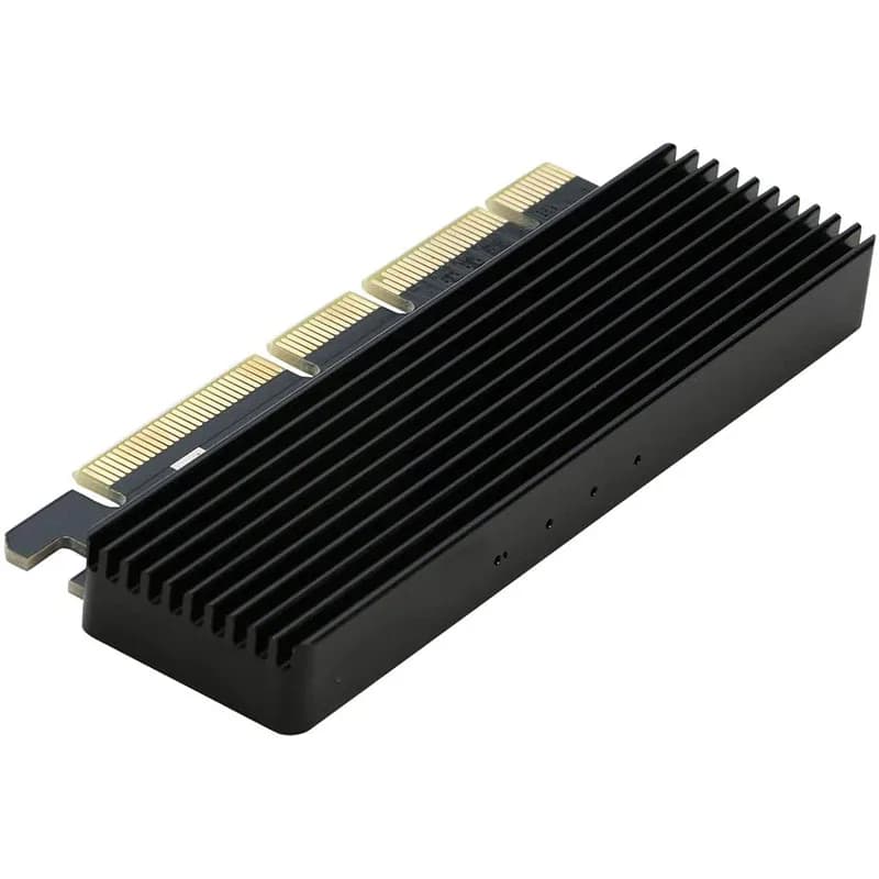 Adaptateur NVMe M.2 PCIe SSD vers PCI-e X4/x8/x16, carte de conversion avec dissipateur thermique pour M.2 (clé M) NVMe SSD 2280/2260/2242/2230
