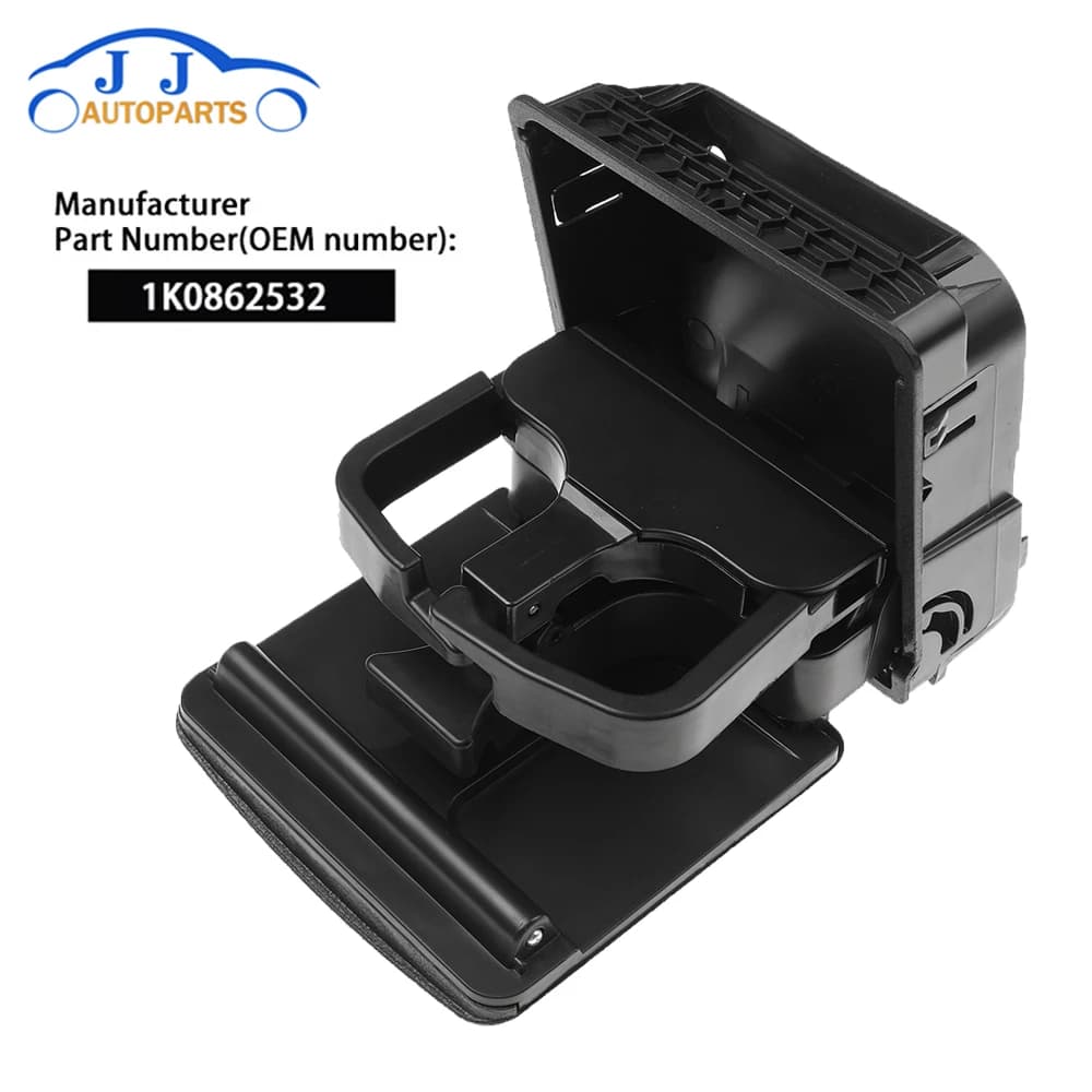 1K0862532 1K0862532C support de verre arrière de Console centrale pliante pour Volkswagen Golf 5 6 noir 1K0862533