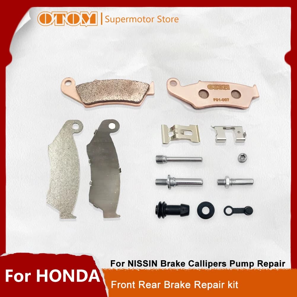 OTOM-Étrier de frein avant et arrière pour moto Honda, réparation d'étrier à ressort, plaquettes d'isolation pour Honda Nissan CR125, 250R, CRF250R, X, CRF450R, X