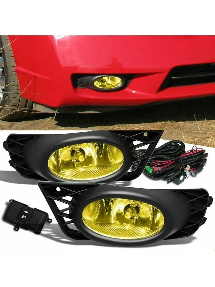 Paire de phares antibrouillard de voiture 12V, phares antibrouillard de conduite H11, 55W, SFP, Honda Civic Sedan 2009-2011, magasins et calandre de pare-chocs avant droit