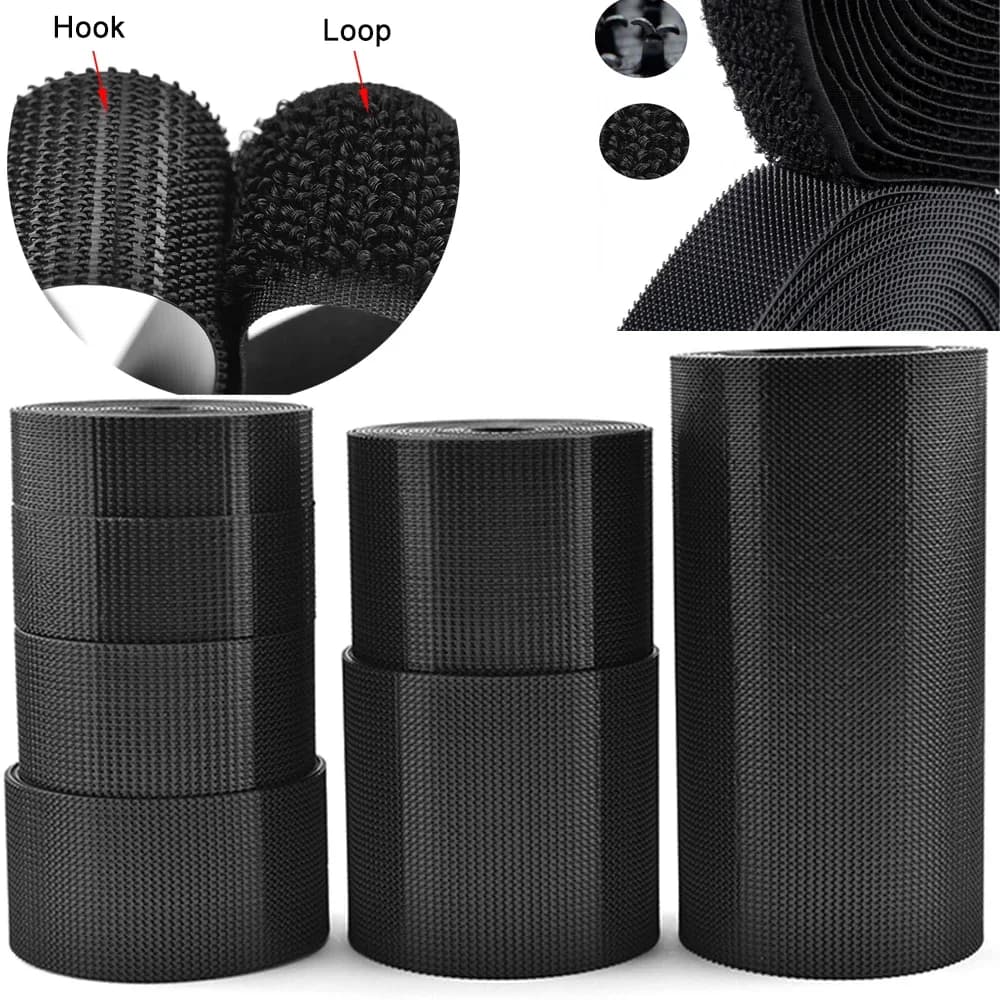 5 mètres/paire ruban de fixation de couture Non adhésif à crochet et boucle de haute qualité ruban magique en tissu Nylon pour bricolage 20mm-100mm