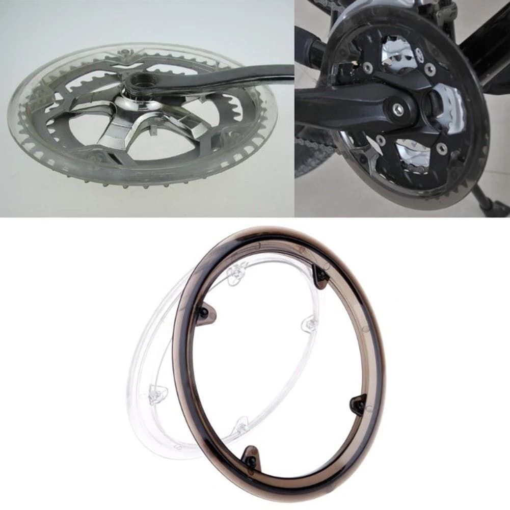 4/8 trous 42T/48T vélo manivelle bricolage couverture vélo pédalier chaîne roue couverture garde remplacement protecteur 9.7-10.7 taille en option