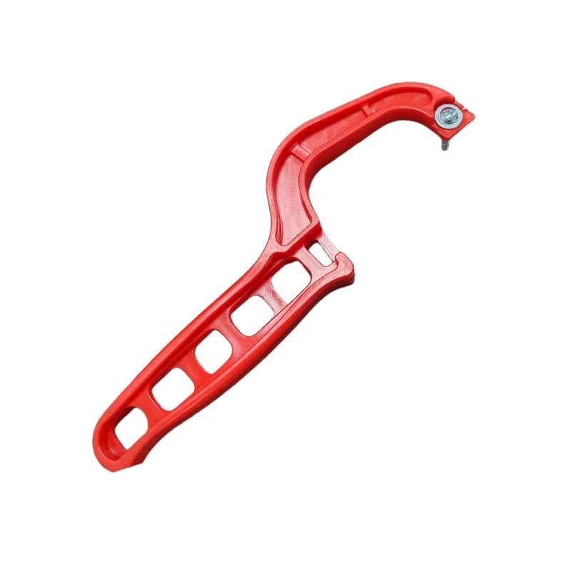 Poignée de scie à main réglable rouge 210x2mm, 1 pièce, utilisée comme poignée de lames de sciage pour les lames de sciage de 300mm de longueur