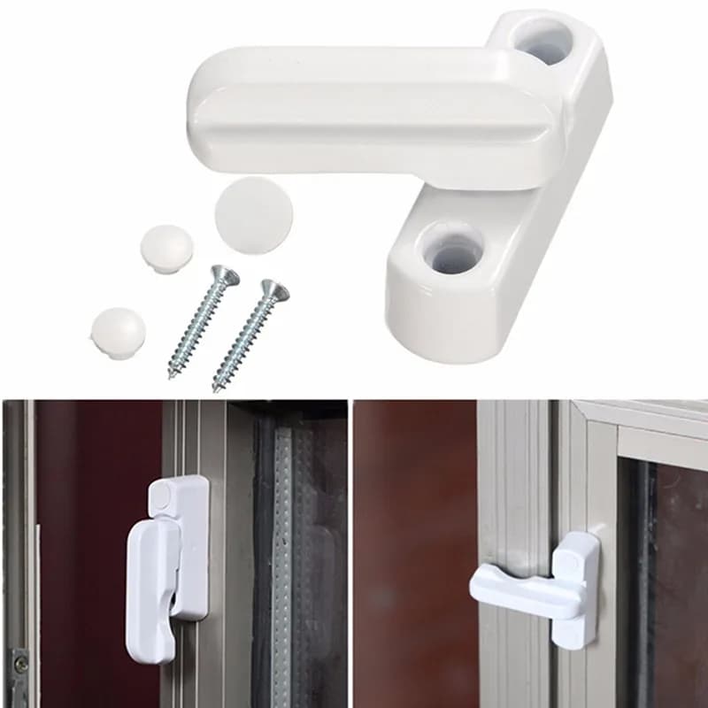 Serrure de sécurité en plastique pour portes et fenêtres, broucroisement de ceinture de remplacement UPVC, loquet de balayage de poignée à levier, loquet de sécurité, protecteur pour enfant