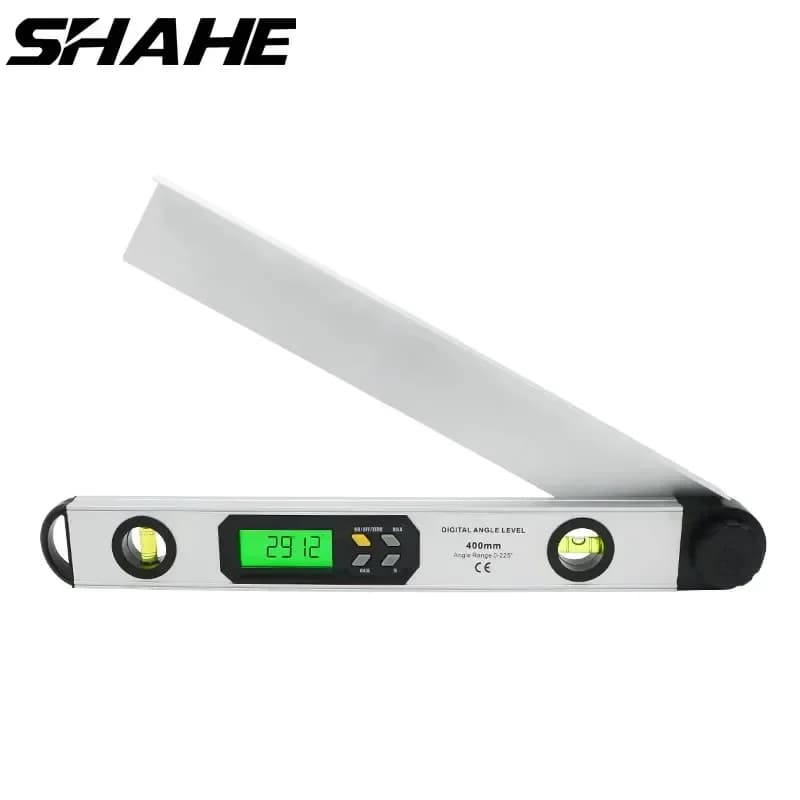 SHAHE-Détecteur d'angle numérique, règle rapporteur, goniomètre numérique, niveau horizontal et vertical, écran LCD, 400mm, 225 °