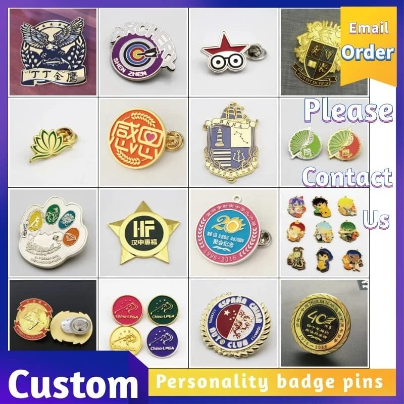 Badge en métal personnalisé, épinglette de revers avec logo, broche en émail sur mesure, épinglette de col personnalisée, épinglette personnalisée, épinglettes sur mesure, logo en métal