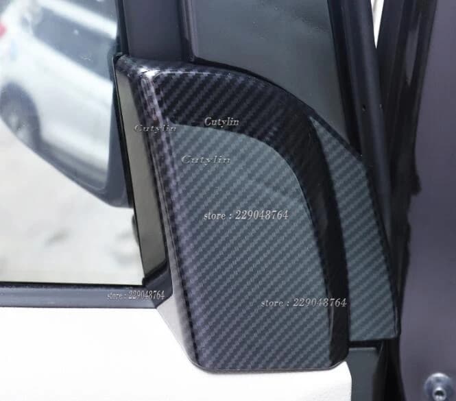 Couverture de cadre triangulaire en fibre de carbone, autocollant de garniture, style de voiture, pilier A, accessoires intérieurs, document pour Nissan NV200 Evalia 2013-2018