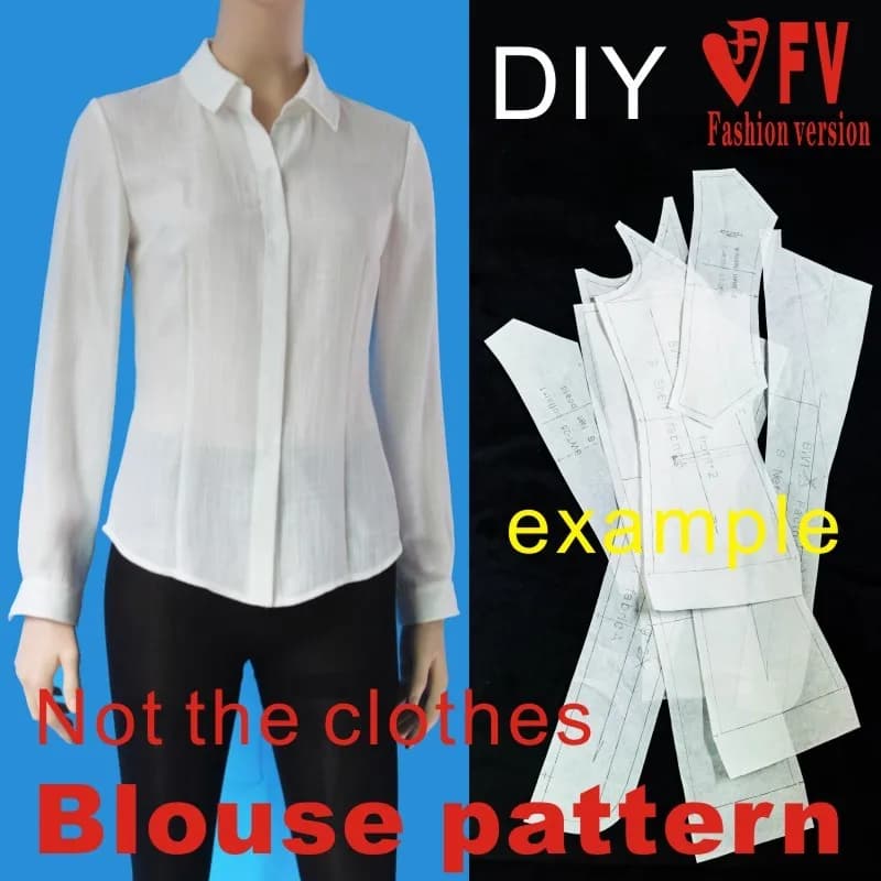 Vêtements bricolage motif dames chemise de style basique 1:1 couture dessin BCY-52