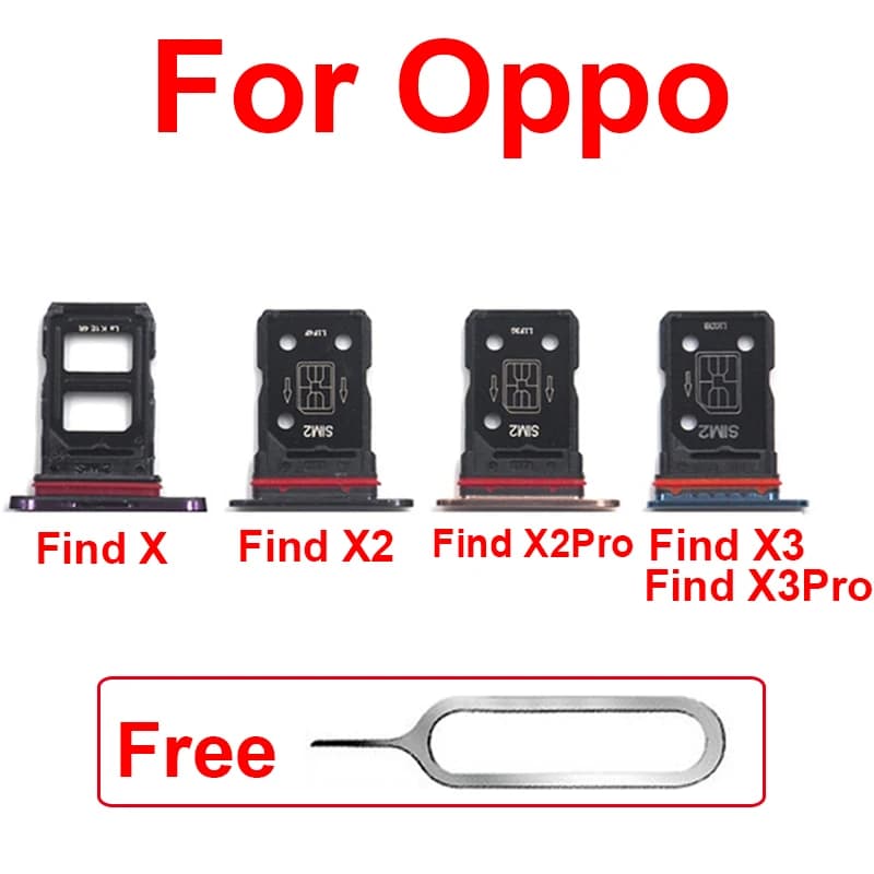 Adaptateur de carte sim pour OPPO Find X X2 Bery Pro X2 Lite, pièces de rechange