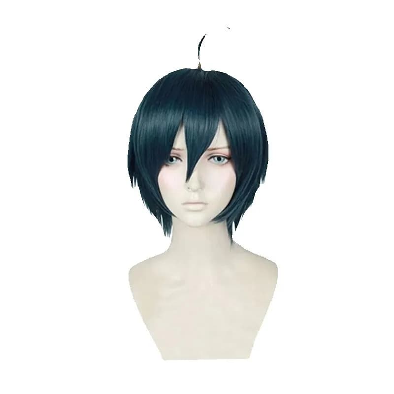 Anime Danganronpa V3: tuer l'harmonie Saihara Shuichi Cosplay perruque Dangan Ronpa résistant à la chaleur cheveux perruques + bonnet de perruque