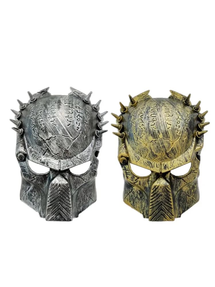 Masque d'horreur de prédateur d'Halloween, masque de loup solitaire, fer à pression de rivet, fournitures de costume de cosplay, nouveaux masques de prédateurs chauds