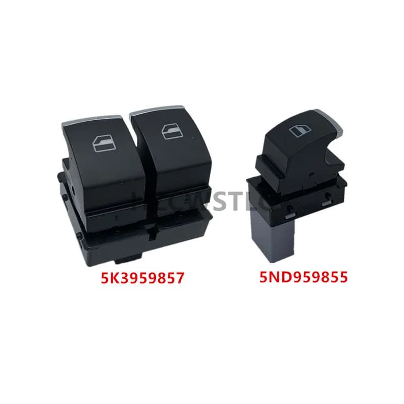 Nouveau 5K 3959857 5ème 959855 Interrupteur de commande de fenêtre chromé, pour VW Golf 5 6 Touran Passat B6 B7 CC Caddy Tiguan Polo Touran