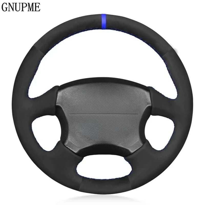 Couverture de volant de voiture en cuir suédé véritable, antidérapant, noir, pour Subaru Impreza WRX 2002 2003 2004 Impreza WRX STI 2004