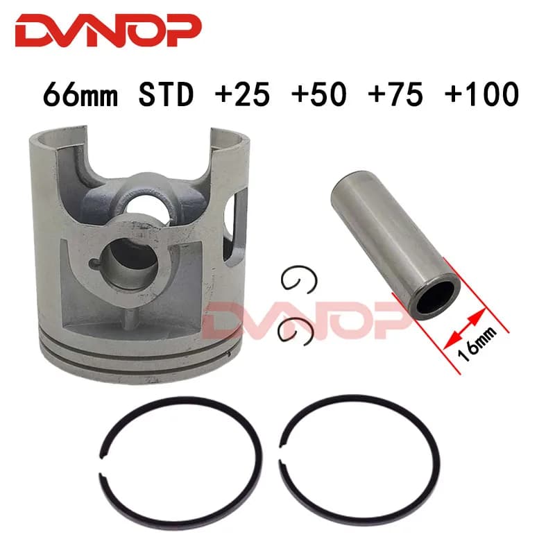 Kit de segments de Piston pour pièces de moteur de moto, pour Yamaha DT175 DT 175 STD + 25 + 50 + 75 + 100, taille d'alésage 66mm 66.25mm 66.5mm 66.75mm 67mm