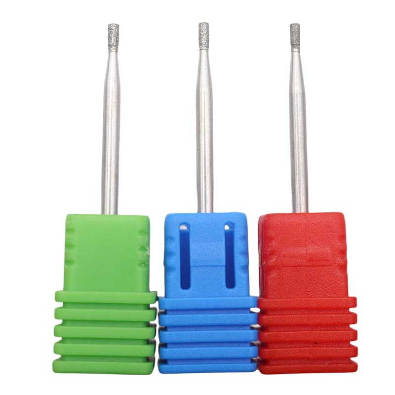 EasyNail 1 pièces 3/32 "bavures diamantées foret ongles coupe en acier inoxydable pour manucure professionnel enlever les outils de Gel des ongles