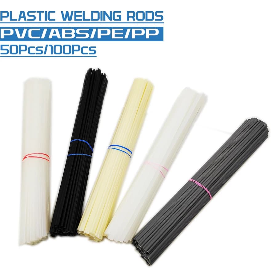 Tiges de soudage en plastique pour réparation de pare-chocs, bâtons de soudage, fournitures de soudure, ABS, PP, PVC, PE, longueur 2x2,5mm x 200mm, 50 pièces, 100 pièces