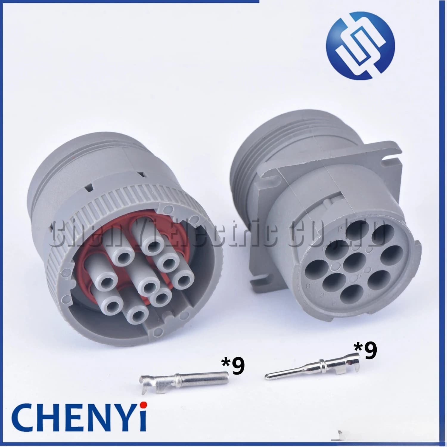 Connecteur automobile étanche gris à 9 broches, outil de diagnostic, fiche de faisceau circulaire HD16-9-96S HD10-9-96P pour la série Deutsch HD10