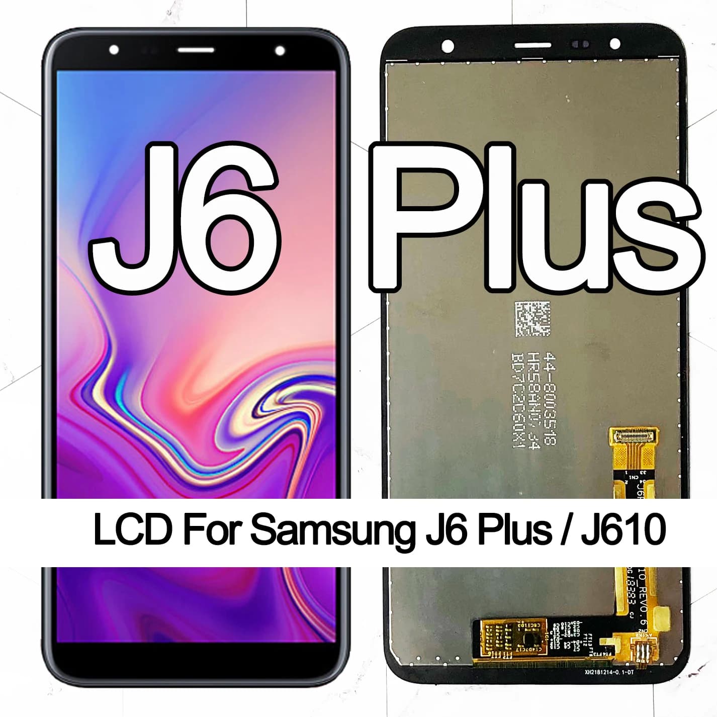6.0 ''LCD pour Samsung Galaxy J6 + J610 J610F J610FN affichage LCD remplacement de l'écran pour Samsung J6 Plus numériseur assemblée