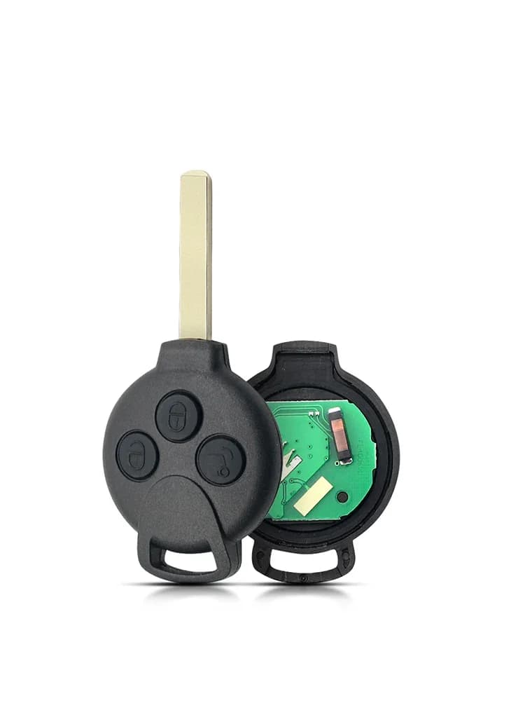 KEYYOU – clé télécommande de voiture à 3 boutons, pour mercedes-benz Smart Fortwo 451 2007 2008 2009 2010 2011 2012 2013 433Mhz ID46