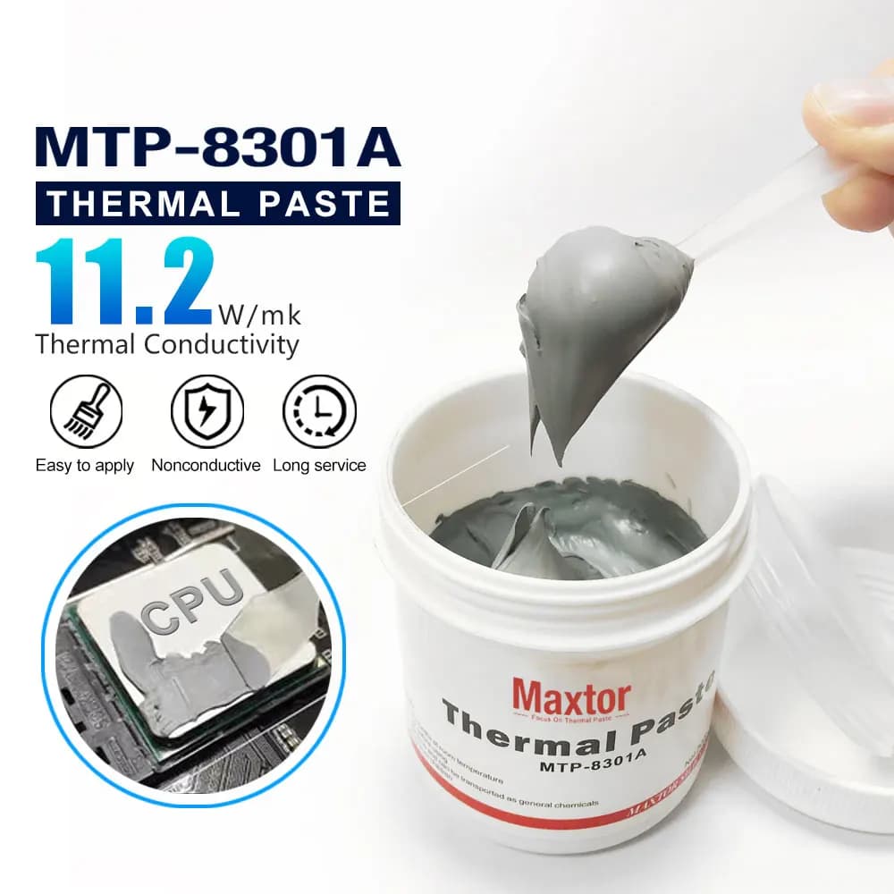 Pâte thermique Maxtor 11,2 W/mk, graisse thermique conductrice haute performance pour processeur Intel, PC, CPU, GPU, PS4, refroidissement d'ordinateur