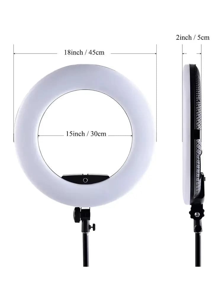 Lampe annulaire de 18 pouces avec trépied 96W, lumière pour Selfie, pour Salon de beauté, tatouage, Yidoblo FD480, Studio Photo, lumière vidéo CRI95 +