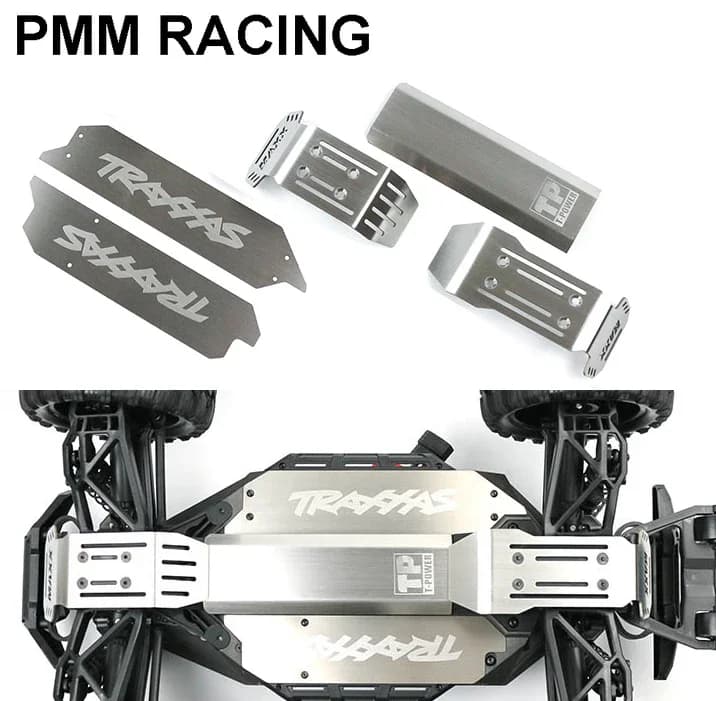 Modèle de voiture en métal et acier inoxydable, ensemble complet de Protection de châssis d'armure 1/10 RC voiture TRAXXAS MAXX, pièces de bricolage