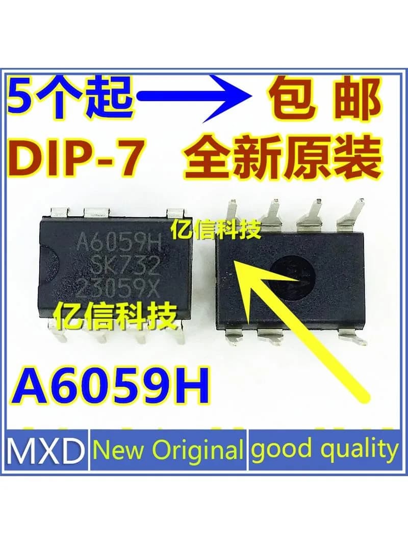 5 pièces/lot nouveau Original A6059H puce de gestion de l'alimentation STR-A6059H en ligne DIP-7 bonne qualité en Stock