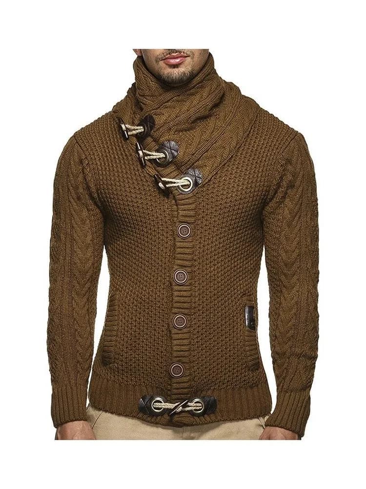 Pulls pour homme, vêtements streetwear, pull à col roulé pour homme, pull en tricot à manches longues Y2K, automne hiver, doux, chaud, basique