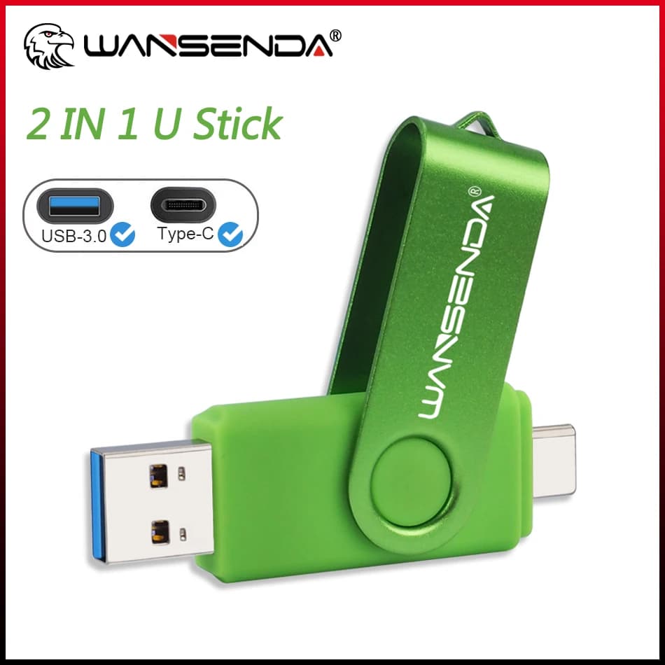 Wangenda-Clé USB 3.0 Type C, clé USB, clé USB, clé USB, 512 Go, 256 Go, 128 Go, 64 Go, 32 Go, 16 Go