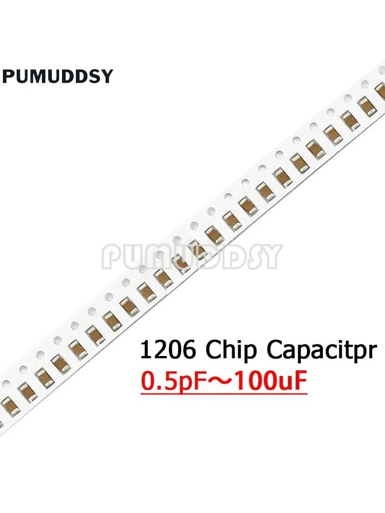 Puzzles multicouches en céramique, puce 100 smd, Itor, 0.5pf-1206 uf, 10pf, 100pf, 1nf, 10nf, 15nf, 100nf, 100uf, 0.1uf, 2.2uf, 10uf, 47uf, 4.7 pièces
