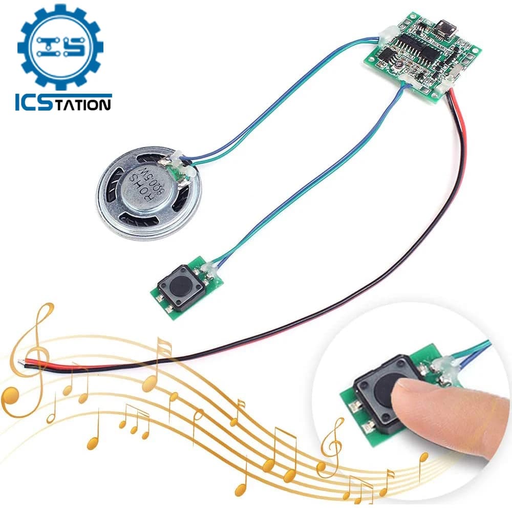 Carte programmable avec haut-parleur pour carte de vministériels x bricolage, carte sonore enregistrable, 8M, MP3, contrôle des boutons WAV, lecteur vocal de musique, cadeau