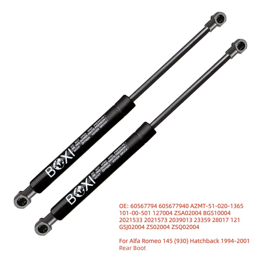 BOXI 2Pcs Amortisseurs à gaz de coffre arrière 60567794 pour Alfa Romeo 145 (930) Hatchback 1994 - 2001