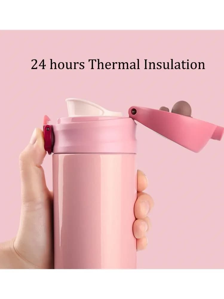 Bouteille d'eau thermique isolée en acier inoxydable, thermos pour thé, café, tasse de voyage, flacons sous vide, une tasse Termos, 500 ml