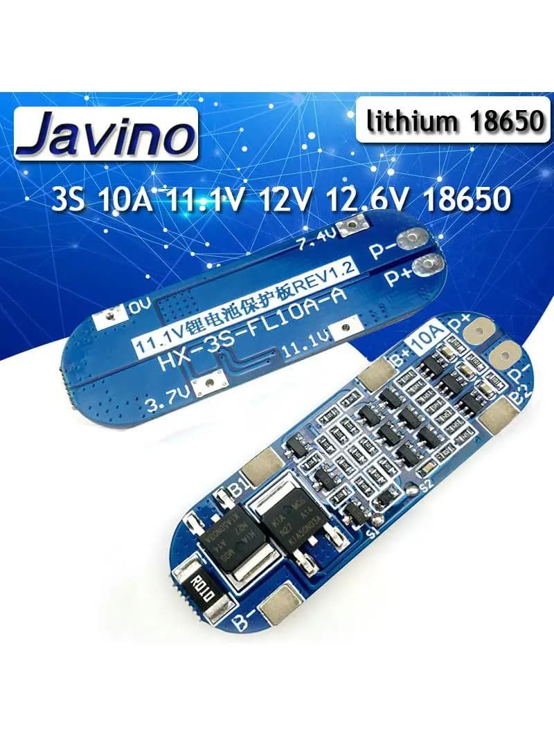 Carte de protection du chargeur de batterie au lithium, charge de la banque d'alimentation, BMS 3S Eddie ion, cellules PCB, 11.1V, 12V, 12.6V, 18650