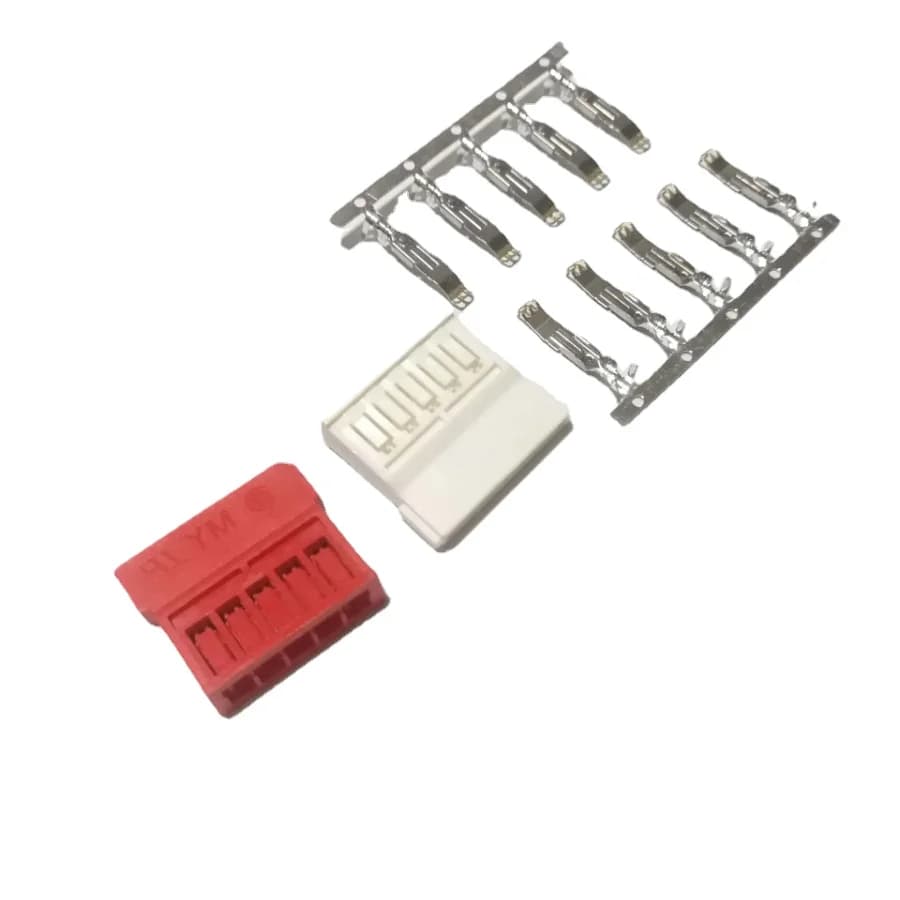 10 jeux de disques durs HDD SSD, câble d'alimentation SATA 15p, bornes de fil à broche droite, connecteur électrique Jack couleur rouge blanc
